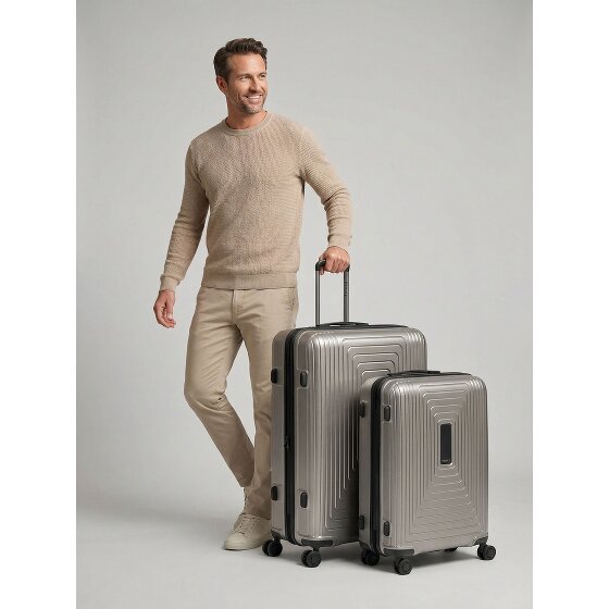 Redolz Essentials 14 4 ruote Set di valigie 2 pezzi con piega di espansione