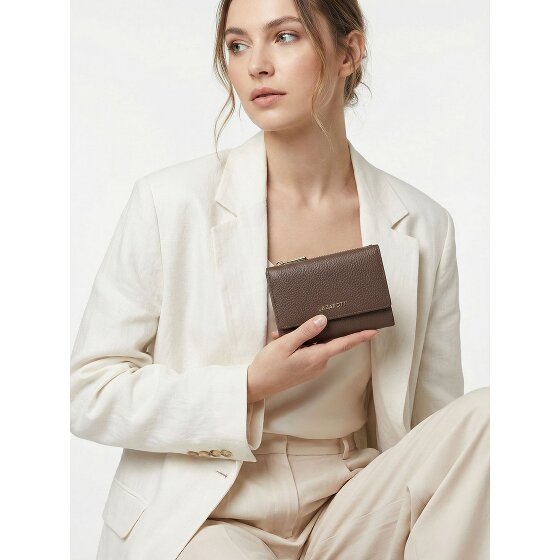 Lazarotti Bologna Portafoglio XL in pelle con scomparto con zip 14 cm