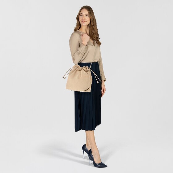 Hey Marly Cool Companion Suede Borsa a sacco Vera Pelle 38 cm