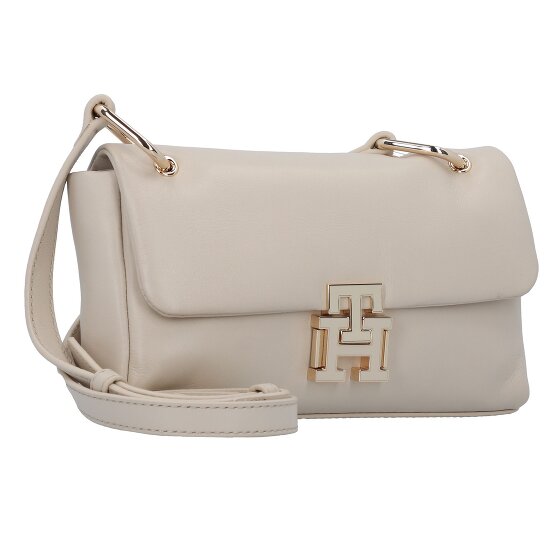Tommy Hilfiger Pushlock Borsa a tracolla Vera Pelle 22 cm
