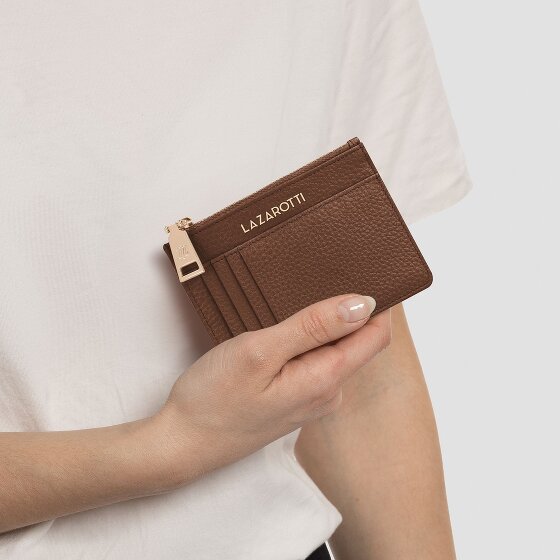 Lazarotti Bologna Portachiavi in pelle 11,5 cm con scomparto per air tag