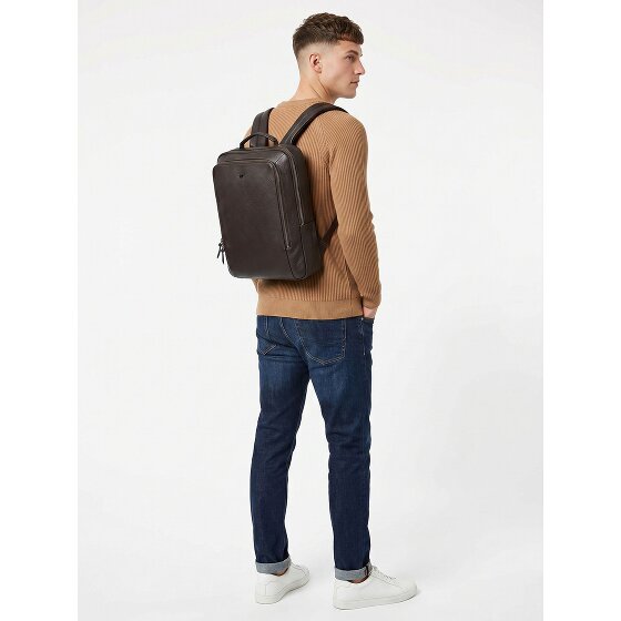 Braun Büffel Novara Zaino da lavoro Vera Pelle 40 cm Vano porta PC