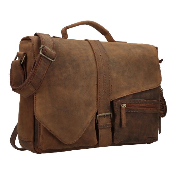 Greenland Nature Montenegro Cartella in pelle 37 cm