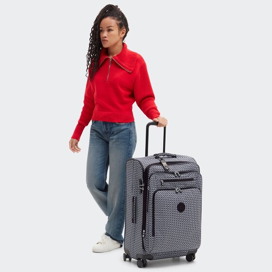 Kipling New Youri Spin M 4 ruote Carrello M 68 cm con piega di espansione
