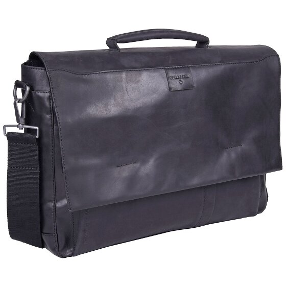 Strellson Cartella Brick Lane in pelle 41 cm Scomparto per laptop Strellson Cartella Brick Lane in pelle 41 cm Scomparto per laptop