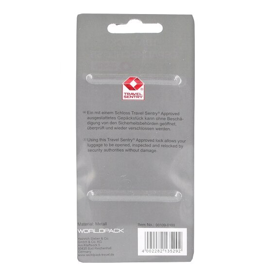 Worldpack Reiseaccessoires Blocco bagagli 4 cm