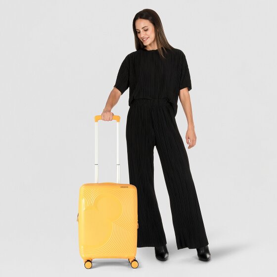 American Tourister Mickey Magic 4 ruote Carrello della cabina 55 cm con piega di espansione