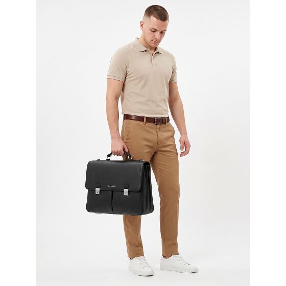 bugatti Valencia Valigetta Vera Pelle 43 cm Vano porta PC