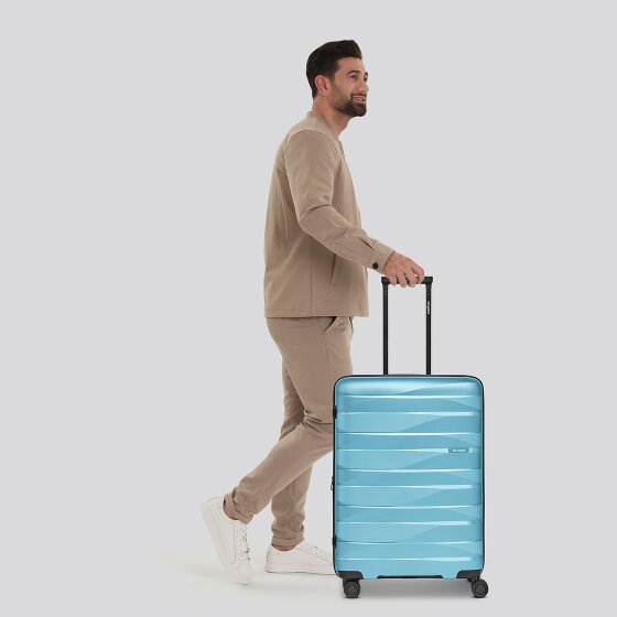 Bergpfeil Trolley da viaggio a 4 ruote M 66 cm con piega ad espansione