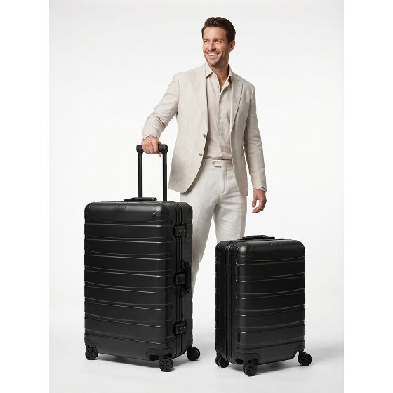 Redolz Set di valigie in alluminio a 4 ruote Pro S+L