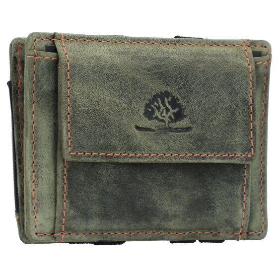 Greenburry Portafoglio magico vintage RFID in pelle 10 cm