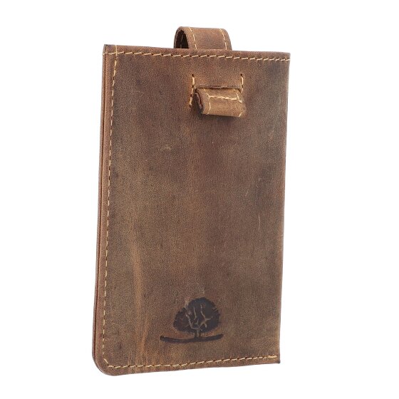 Greenburry Porta biglietti da visita vintage RFID in pelle 7 cm