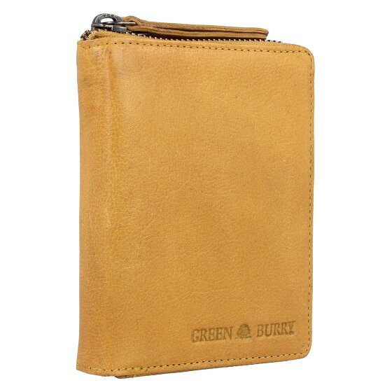 Greenburry Portafoglio in pelle lavata vintage 10 cm