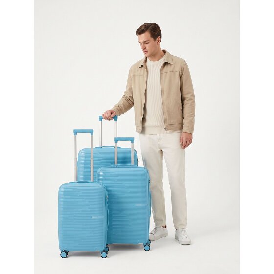 Travelite Pacific 4 ruote Set di valigie 3 pezzi