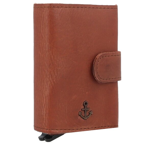 Harbour 2nd Anchor Love Robin 2 Custodia per carta di credito Protezione RFID Vera Pelle 6 cm