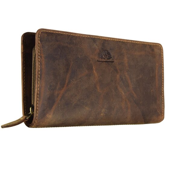 Greenburry Portafoglio vintage in pelle 18 cm