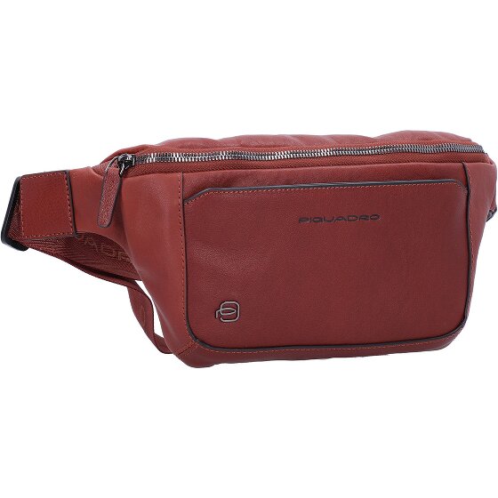 Piquadro Marsupio quadrato nero in pelle 31 cm