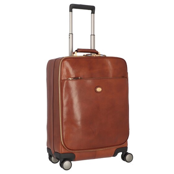 The Bridge Viaggio Trolley da cabina a 4 ruote in pelle 53 cm