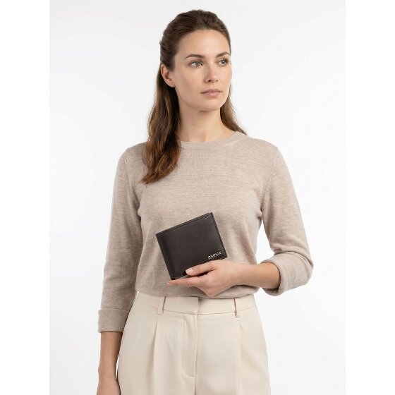 oxmox Leather Portafoglio Protezione RFID Vera Pelle 11 cm