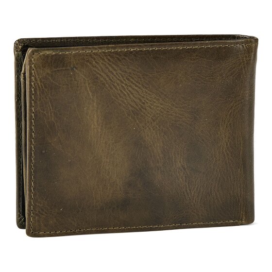 Greenburry Newport Portafoglio Protezione RFID Pelle 12 cm