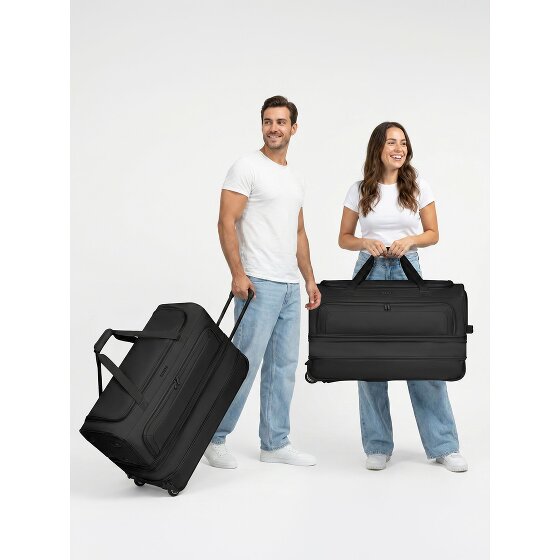 Redolz Set di borse da viaggio a 2 ruote Duffle Essentials 2 pz. M+L con piega elastica