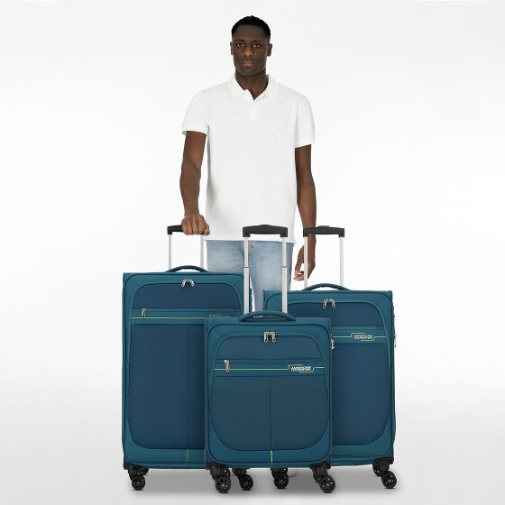 American Tourister Deep Dive 4 ruote Set di valigie 3 pezzi con piega di espansione