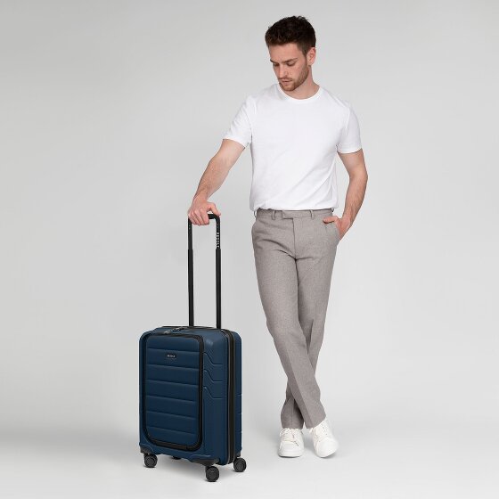 Redolz Essentials 17 Trolley da cabina a 4 ruote 55 cm con tasca morbida per laptop