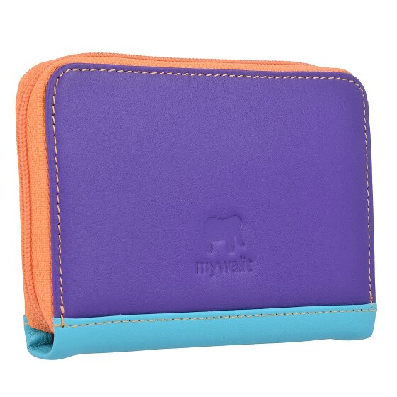 Mywalit Portacarte di credito con zip in pelle 10 cm