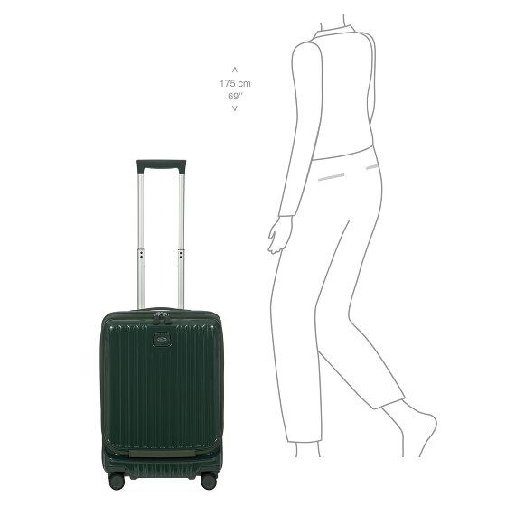 Bric's Positano 4 ruote Carrello della cabina 55 cm con piega di espansione