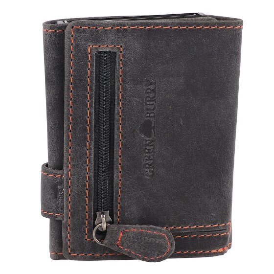 Greenburry Portafoglio originale vintage RFID in pelle 8,5 cm