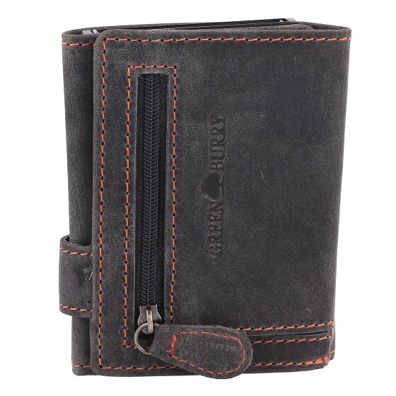 Greenburry Portafoglio originale vintage RFID in pelle 8,5 cm
