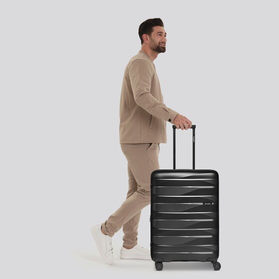 Bergpfeil Trolley da viaggio a 4 ruote M 66 cm con piega ad espansione