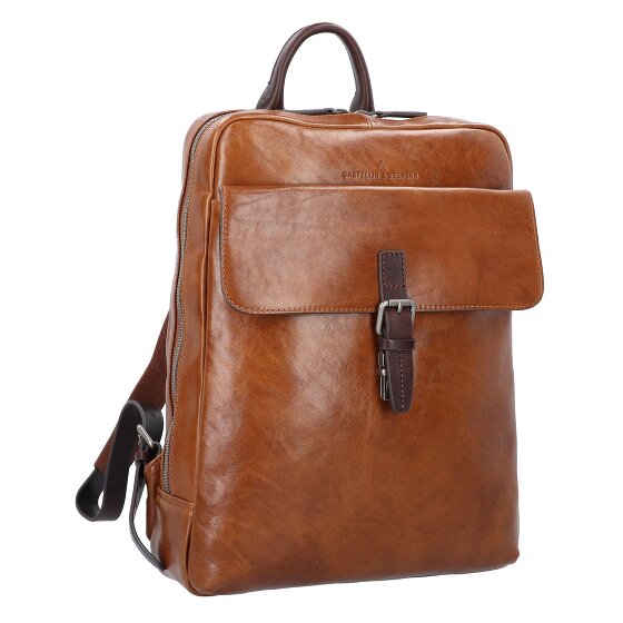 Castelijn & Beerens Rien Zaino da lavoro Protezione RFID Vera Pelle 40 cm Vano porta PC