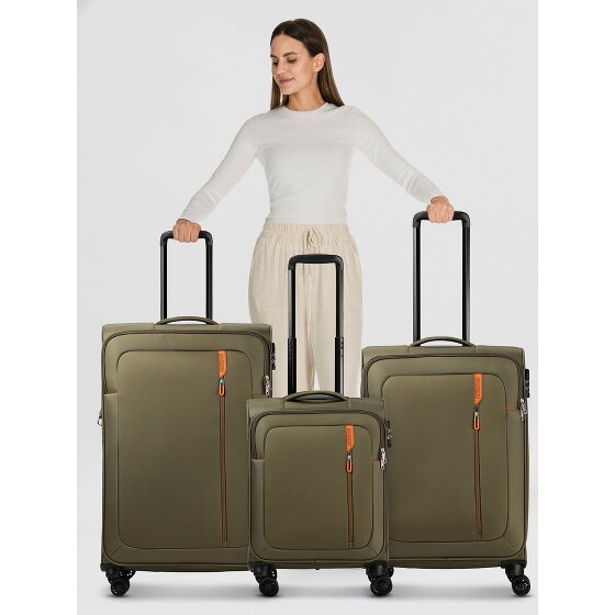 American Tourister Nitestream 4 ruote Set di valigie 3 pezzi con piega di espansione