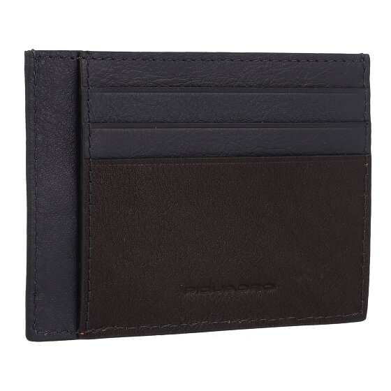 Piquadro Black Square Custodia per carta di credito Pelle 11 cm