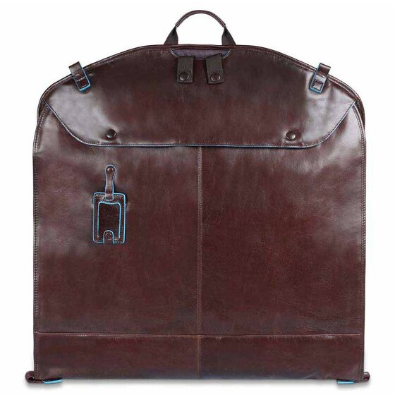 Piquadro Borsa porta abiti quadrata blu in pelle 55 cm