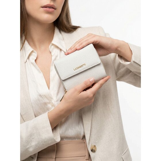 Lazarotti Portafoglio Bologna in pelle con zip 12 cm