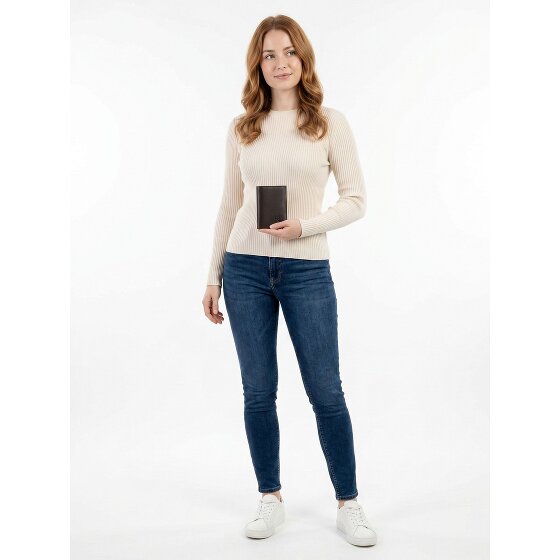 oxmox Leather Portafoglio Protezione RFID Vera Pelle 10 cm