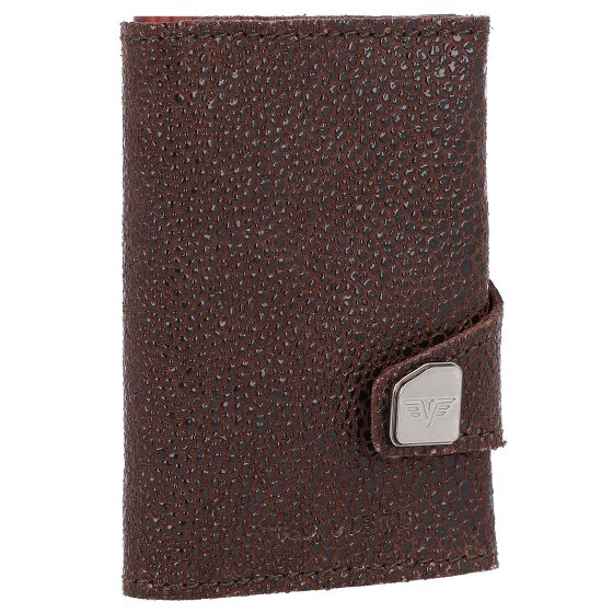 Tru Virtu Custodia per carte di credito Click & Slide Portafoglio RFID in pelle 6,5 cm