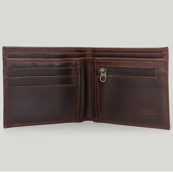 Buckle & Seam Portafoglio in pelle 11,5 cm