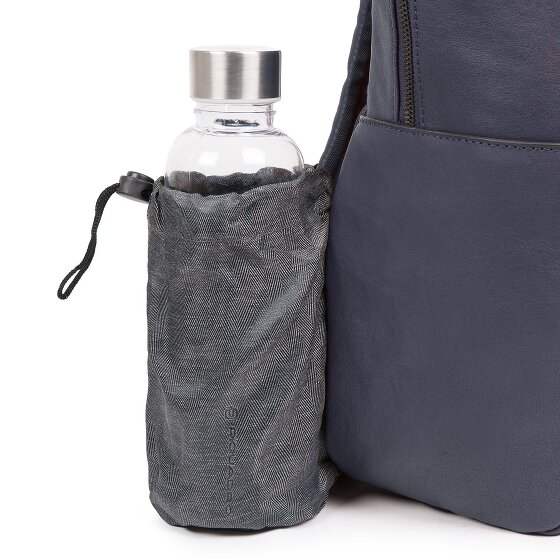 Piquadro Zaini quadrati neri in pelle 44 cm Scomparto per laptop