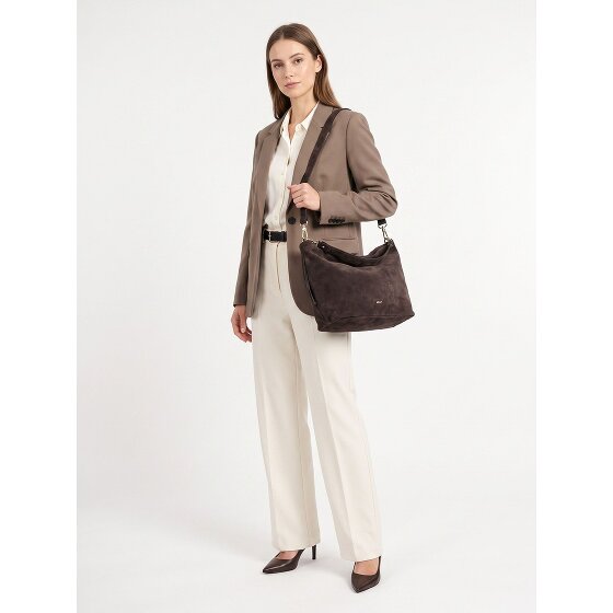 abro Ebony Borsa a spalla Vera Pelle 39 cm