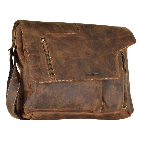 Greenburry Borsa Revolver vintage a tracolla in pelle 40 cm