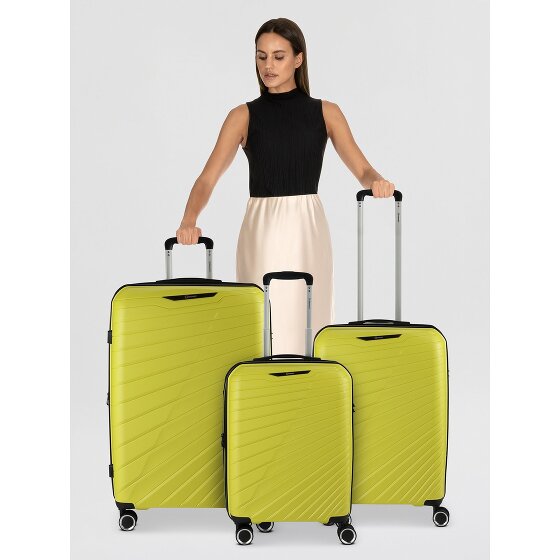 Benzi 5808 4 ruote Set di valigie 3 pezzi con piega di espansione