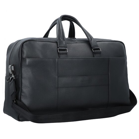 Piquadro Borsa da viaggio quadrata blu in pelle 52 cm