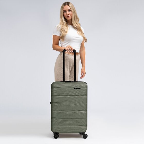 Franky Monaco 4.0 Carrello a 4 ruote M 66 cm con piega ad espansione