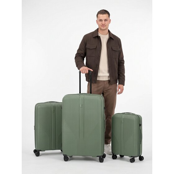 Travelite Air Stripe 4 ruote Set di valigie 3 pezzi espandibile