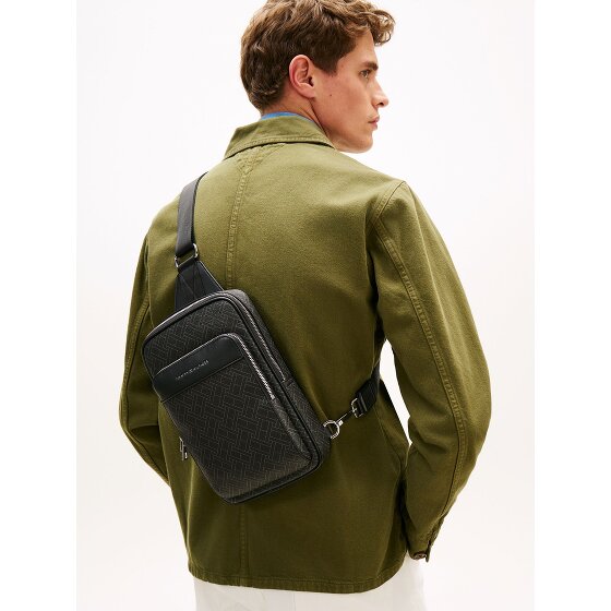 Tommy Hilfiger TH Flag Slingbag in pelle 28 cm