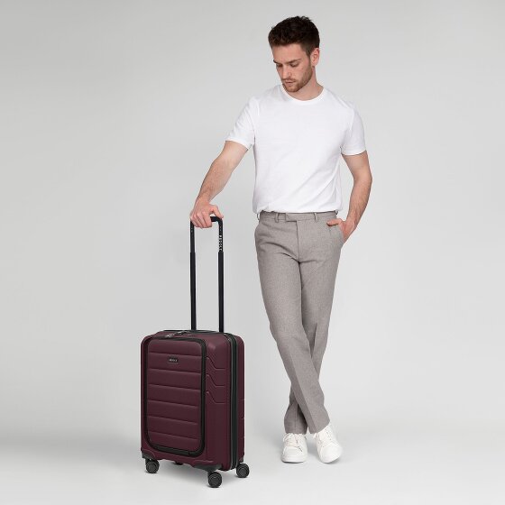 Redolz Essentials 17 Trolley da cabina a 4 ruote 55 cm con tasca morbida per laptop