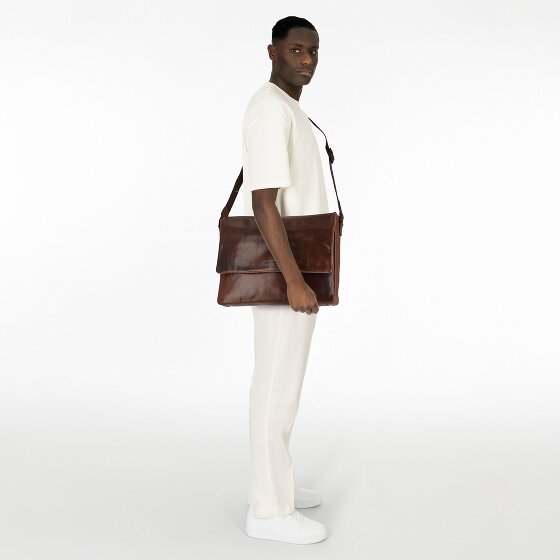 Greenburry Newport Messaggero Vera Pelle 35 cm